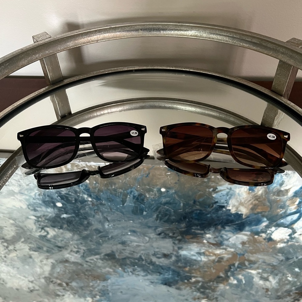 Womens Bifocal Reading Sunglasses Classic Readers Anti Glare UV400 +1.5 Strength - Picture 6 of 6